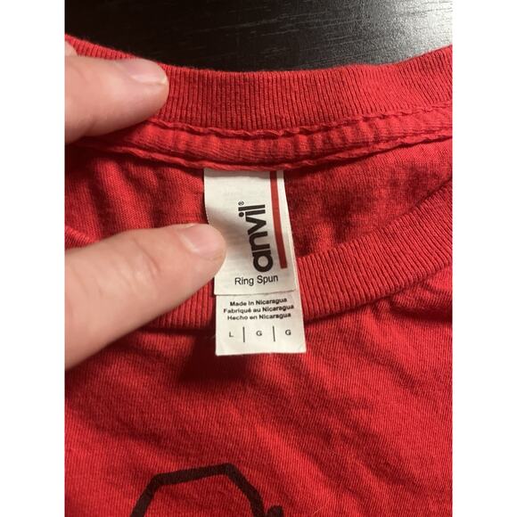 Girls Rock Austin T-Shirt Large Red Graphic Band Guitar Music Festival Tee - Picture 4 of 8